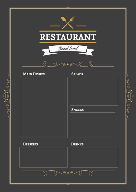 blank menu maker|Free Menu Maker — Restaurant Menu Creator .